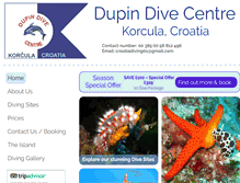 Tablet Screenshot of croatiadiving.com